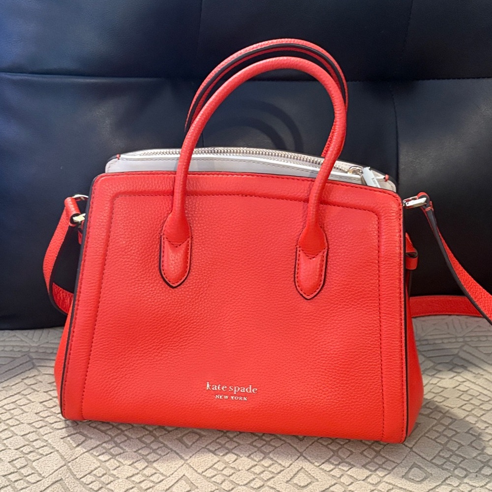 Kate Spade Vibrant Orange Satchel excellent condition